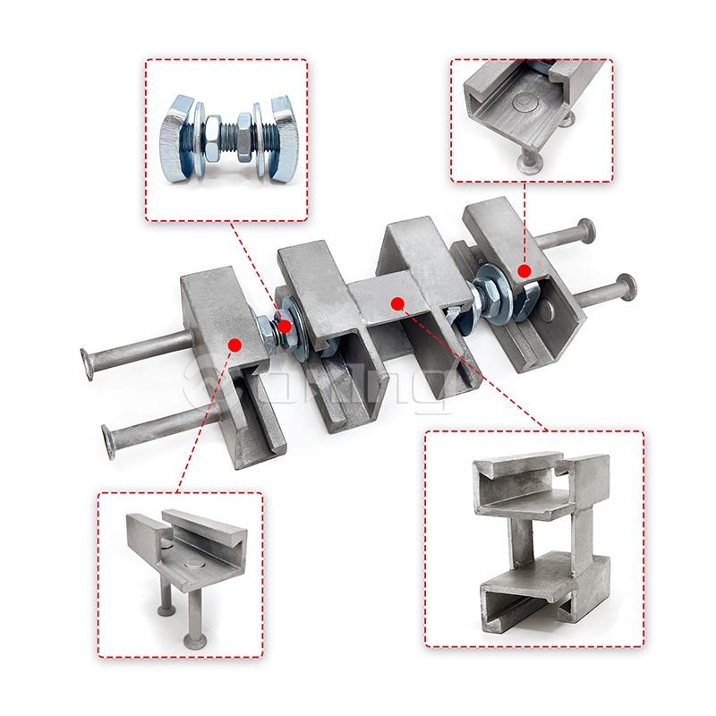 চীন প্রিকাস্ট কংক্রিট আনুষাঙ্গিক ওএম সরবরাহকারী চ্যানেল অ্যাঙ্কর চ্যানেলে 49*30 কাস্ট করা রিভেটেড